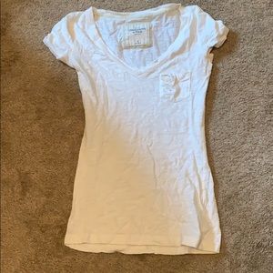 White Abercrombie shirt